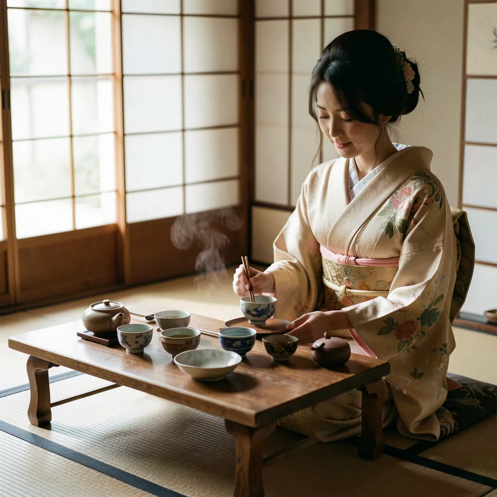 Tea service presentation